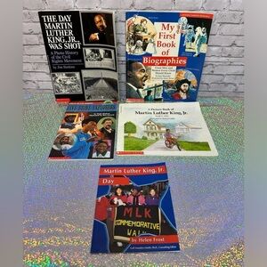 Biographies Lot of 5 Books Great Men and Women in History Martin Luther King Jr.